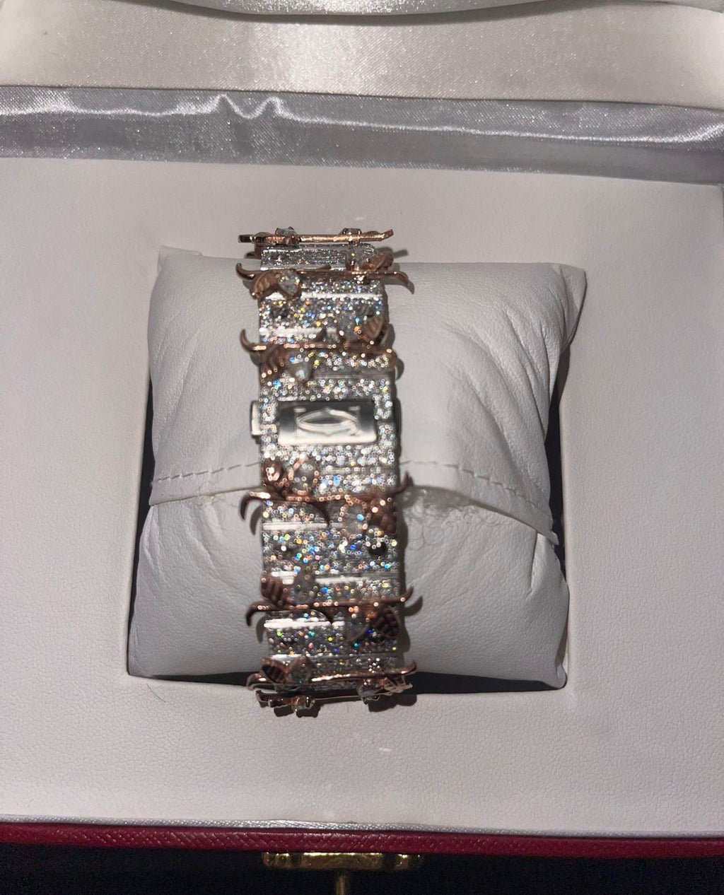 MOISSANITE CUSTOM THORN CARTIER WATCH 2 Tone