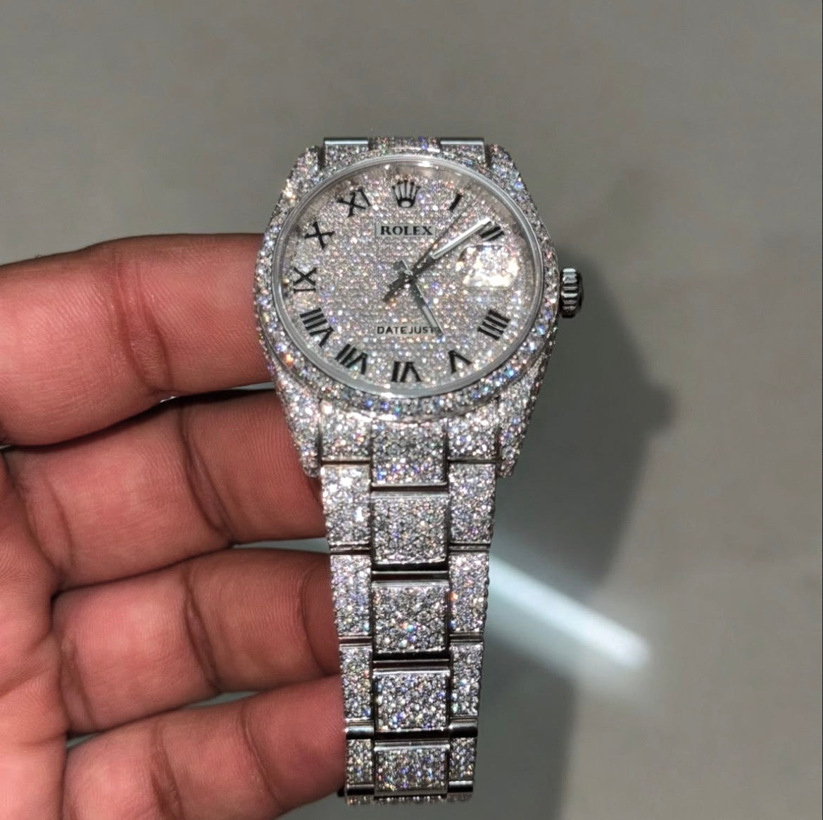Moissanite White Gold Rolex