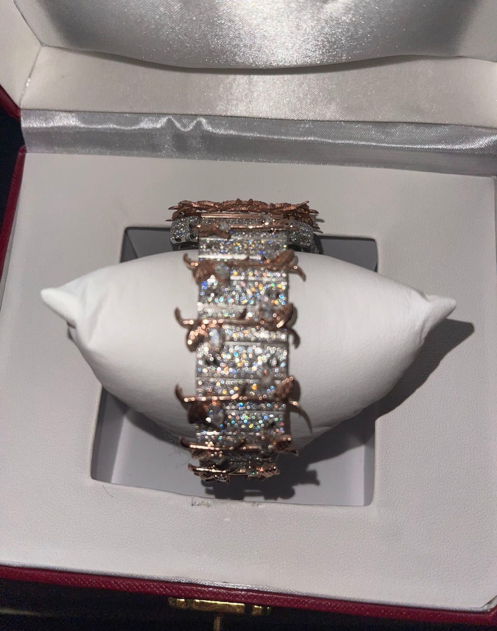 MOISSANITE CUSTOM THORN CARTIER WATCH 2 Tone