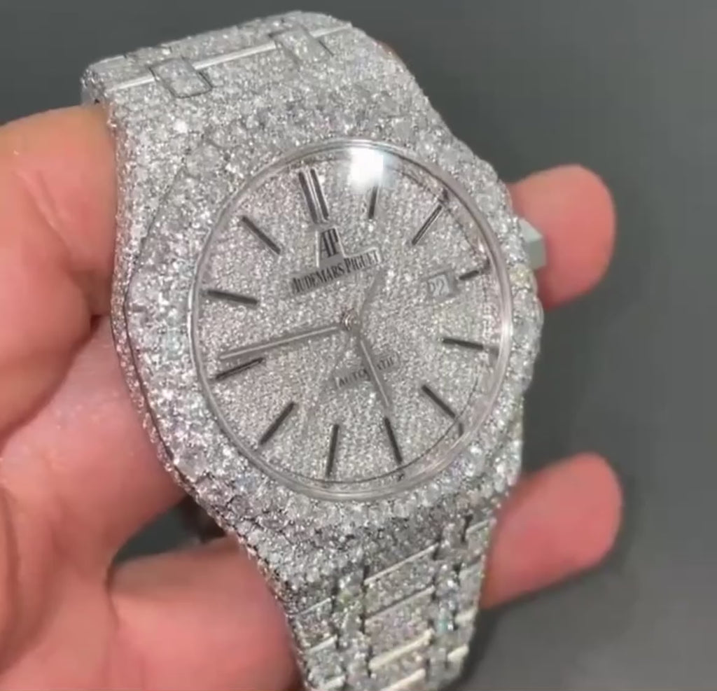 LAB DIAMOND AP Watch - 41mm Audemars Piguet Royal Oak Diamond Watch